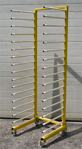Photo of a 16 bar trolley drying rack